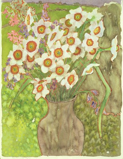 Jonquils at Twilight by Lillian Delevoryas